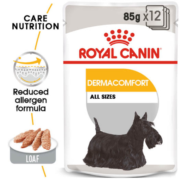 Royal Canin Dermacomfort wet food Pouch Wet Dog Food 皮膚敏感配方濕糧包 85g X12